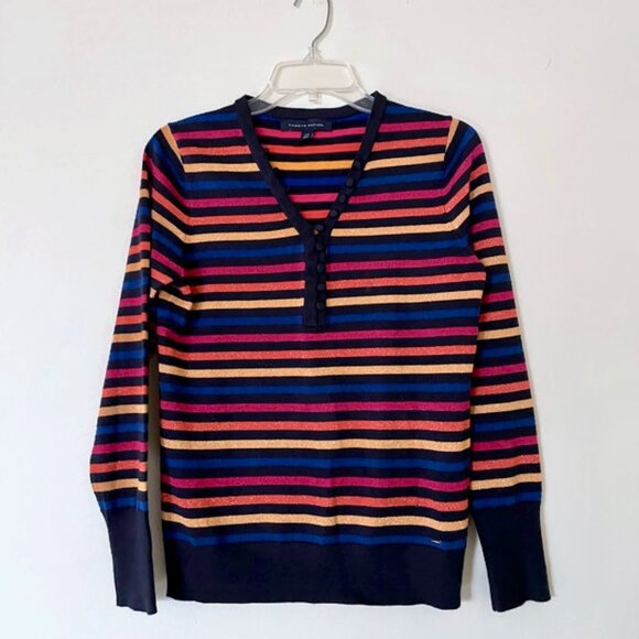 Soft knit sweater with stripes ✿ - Picture 1 of 9